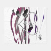 futuristische Romance Fleece Deken (Voorkant (Horizontaal))