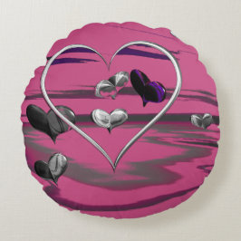 futuristische Romance Rond Kussen