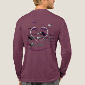 futuristische Romance Tri-Blend Shirt (Achterkant volledig)