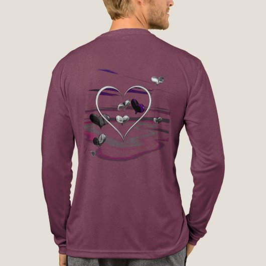 futuristische Romance Tri-Blend Shirt (Achterkant volledig)