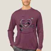 futuristische Romance Tri-Blend Shirt (Voorkant volledig)