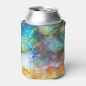 Futuristische ruimte, sterrennevel achtergrond. blikjeskoeler (Blikje Voorkant)