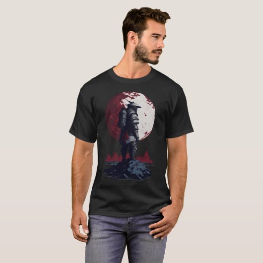 FUTURISTISCHE SAMURAI T-SHIRT (Voorkant volledig)
