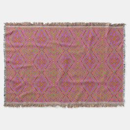 Futuristische Schakelingen Abstract Roze Patroon  Deken