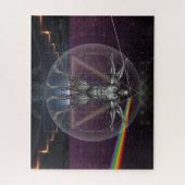 Futuristische Sci-Fi Fantasy Human Technology Legpuzzel (Verticaal)