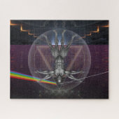 Futuristische Sci-Fi Fantasy Human Technology Legpuzzel (Horizontaal)