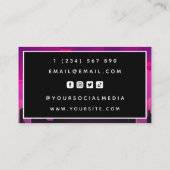 Futuristische Sci-Fi Retro City Digitale Marketing Visitekaartje (Achterkant)