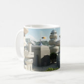 Futuristische sci-Fi-townscape Koffiemok (Voorkant links)