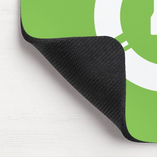 Futuristische sciFi-cirkel met aangepaste monogram Muismat (Hoek)