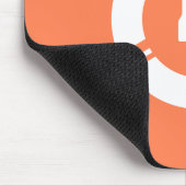 Futuristische sciFi-cirkel met aangepaste monogram Muismat (Hoek)