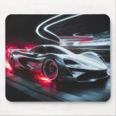 Futuristische snelheid Demon Slanke Concept Car Muismat (Voorkant)