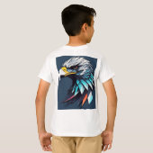 Futuristische Snow Eagle Logo T-shirt (Achterkant volledig)