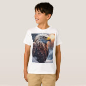 Futuristische Snow Eagle Logo T-shirt (Voorkant volledig)