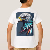 Futuristische Snow Eagle Logo T-shirt (Achterkant)