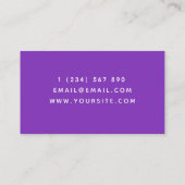 Futuristische softwareontwikkelaar Retro City Land Visitekaartje (Achterkant)