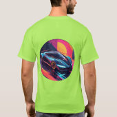 futuristische sportwagen t-shirt (Achterkant)