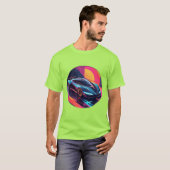 futuristische sportwagen t-shirt (Voorkant volledig)