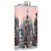 Futuristische stad heupfles (Rechts)