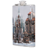 Futuristische stad heupfles (Links)