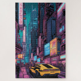 futuristische stad legpuzzel