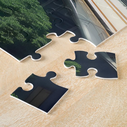 Futuristische stad legpuzzel (Zijkant)