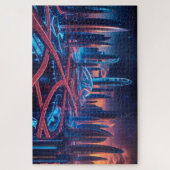 Futuristische stad legpuzzel (Verticaal)