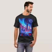 Futuristische stad Mannen T-shirt (Voorkant volledig)