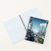 Futuristische stad notitieboek (Binnen)