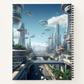 Futuristische stad notitieboek (Achterkant)
