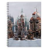 Futuristische stad notitieboek (Voorkant)
