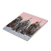 Futuristische stad tegeltje (Zijkant)