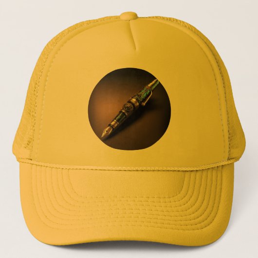 Futuristische Steampunk Style Fantasy Fountain Pen Trucker Pet (Voorkant)