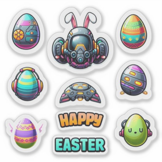 Futuristische Stickers (Voorkant)