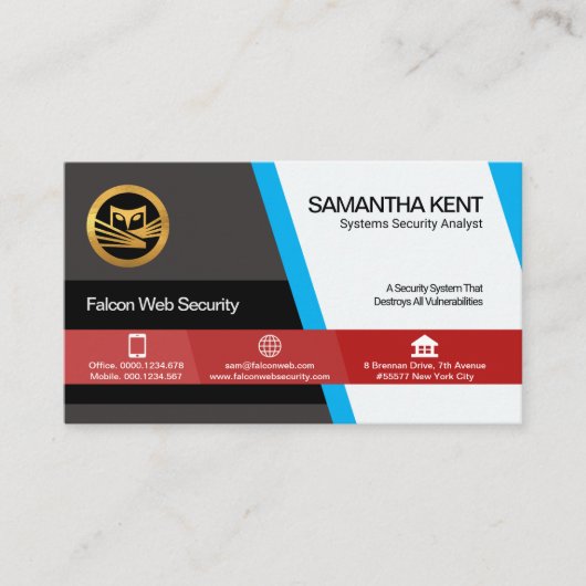 Futuristische, stijlvolle veelhoek Trapezium-webco Visitekaartje (Voorkant)