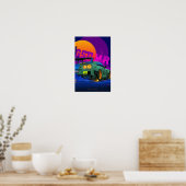 Futuristische Street Racer GTR Art Print (Keuken)