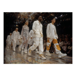 Futuristische Streetwear Mode Catwalk Perfect Poster