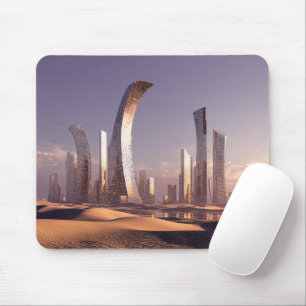 Futuristische Surrealistische Wolkenkrabbers In Wo Muismat