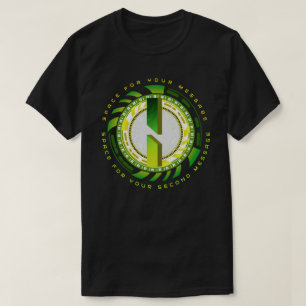 Futuristische Tech Letter I Typografie Aangepaste T-shirt