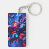 Futuristische Tech Orb Sleutelhanger | Accessoire (achterkant)