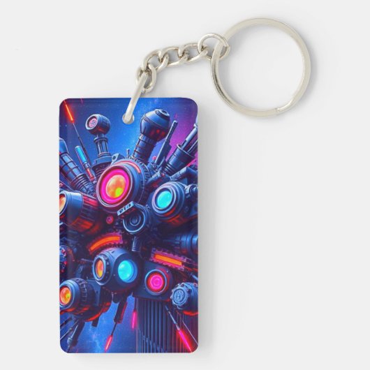 Futuristische Tech Orb Sleutelhanger | Accessoire (achterkant)