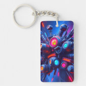 Futuristische Tech Orb Sleutelhanger | Accessoire (Voorkant)