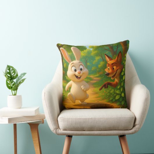 Futuristische Tech Wall Art – Elektrisch Blauw & N Kussen (Stoel)