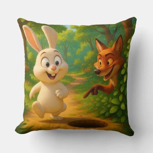 Futuristische Tech Wall Art – Elektrisch Blauw & N Kussen (Voorkant)