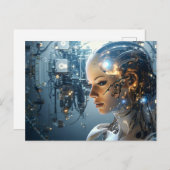 Futuristische technologie briefkaart (Voorkant / Achterkant)