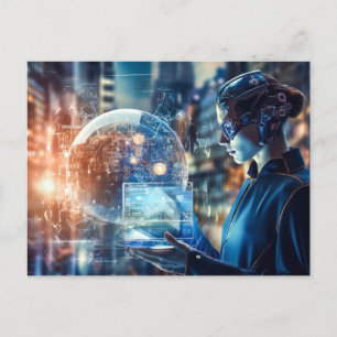 Futuristische technologie briefkaart