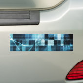 Futuristische technologie bumpersticker (Op auto)