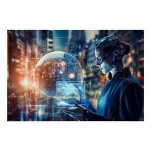 Futuristische technologie perfect poster