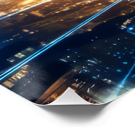 Futuristische technologie perfect poster (Hoek)