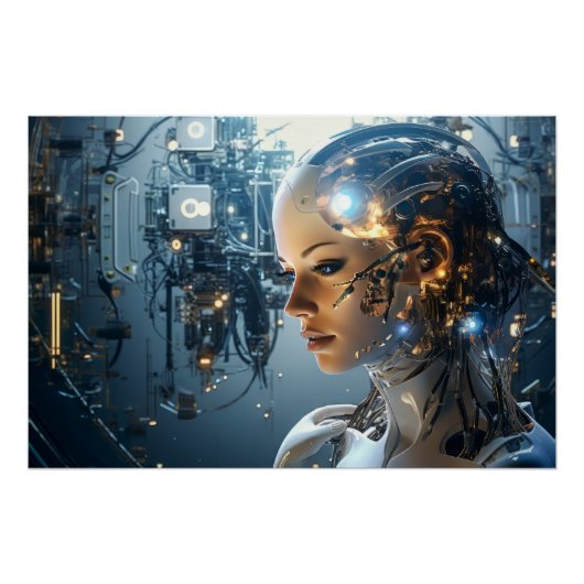 Futuristische technologie perfect poster (Voorkant)