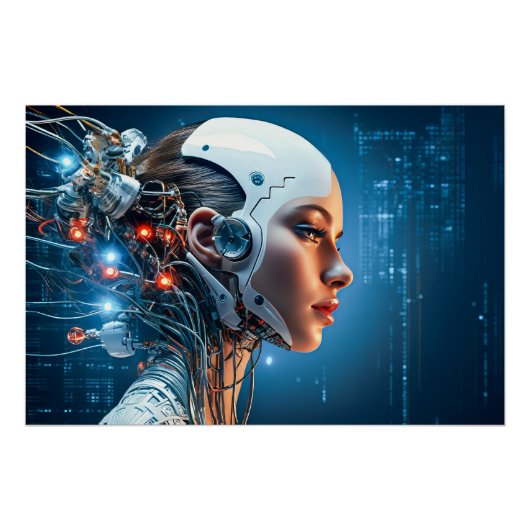 Futuristische technologie perfect poster (Voorkant)